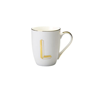 Mug
 Lettera L Decalcomania Oro