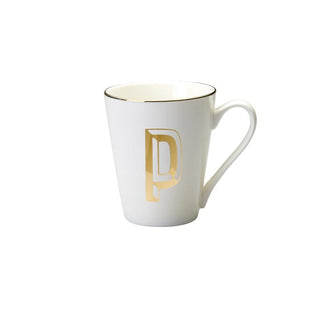 Mug
 Lettera P Decalcomania Oro