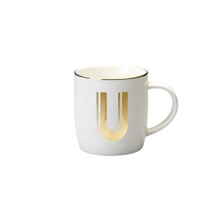 Mug
 Lettera U Decalcomania Oro