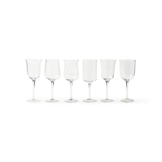 Set 6 Calici Forme Assortite
 Trasparente