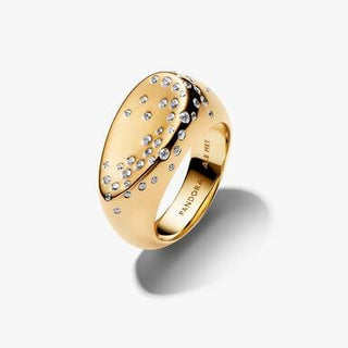 Large Seal Ring with Luminous Stones