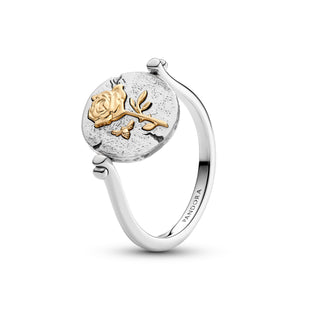 Anello Medallion Rosa "Rosa Inter Spinas Crescit" Reversibile