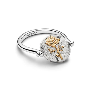 Anello Medallion Rosa "Rosa Inter Spinas Crescit" Reversibile