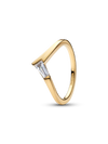 Desiderio Ring with Baguette-Cut Stone