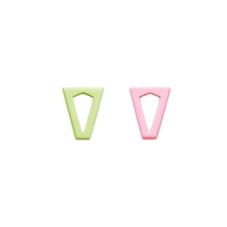 Orecchini joy baby pink & green