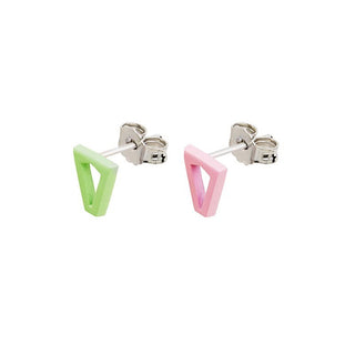 Orecchini joy baby pink & green