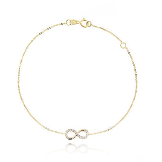 Bracciale infinito e zirconi