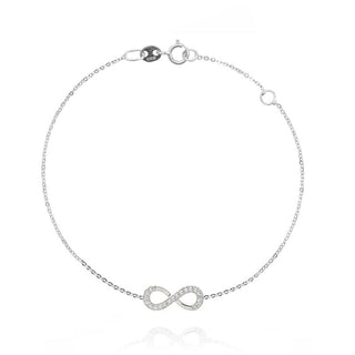 Bracciale infinito e zirconi