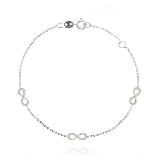 Bracciale infiniti con zirconi