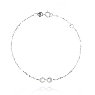 Bracciale infinito e zirconi