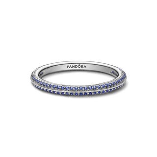 Anello Pietre Luminose Blu Pandora ME