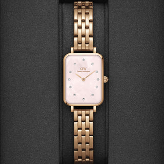 Daniel Wellington Orologio Quadro-link Oro rosa 10mm