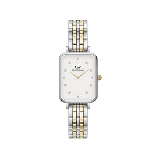 Daniel Wellington Orologio Quadro-link Oro/Argento 10mm