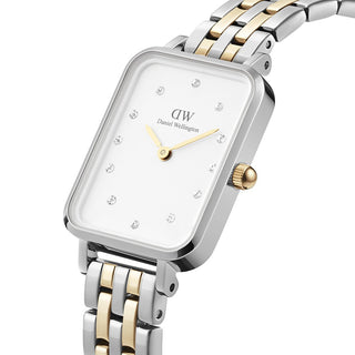 Daniel Wellington Orologio Quadro-link Oro/Argento 10mm