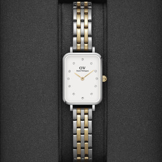 Daniel Wellington Orologio Quadro-link Oro/Argento 10mm