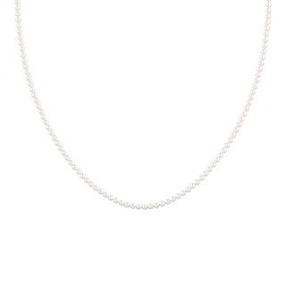 Collana di perle con chiusura in oro bianco 18kt.