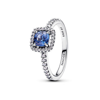 Blue Square Light Point Ring