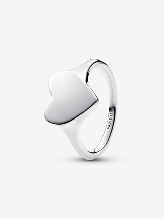 Anello Cuore da incidere Argento