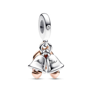 Charm pendente Campane Nuziali "Just Married"