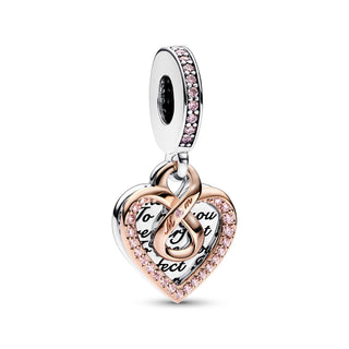 Charm pendente Cuore Infinito Mamma Sei Perfetta