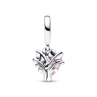 Charm pendente Albero della Famiglia Rosa