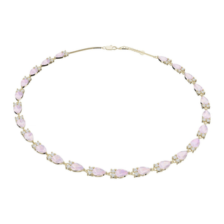 Choker Petals Silver Gilded