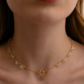Collana Rosè Argento Dorato