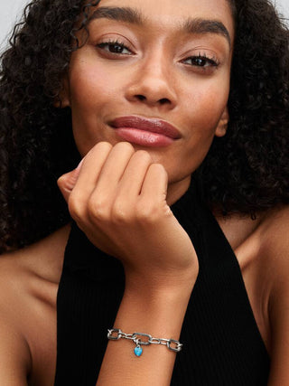 Charm Mini Pendant Turqoise Chakra Heart Pandora ME