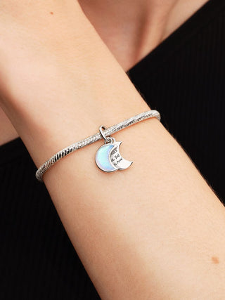 Charm Pendente Doppio Luna Crescente "I Would Give you the Moon"