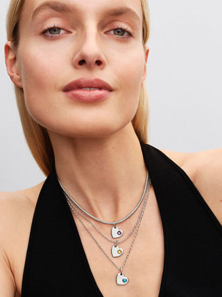 Charm Pendente Cuore con Pietra Turchese Dicembre da incidere