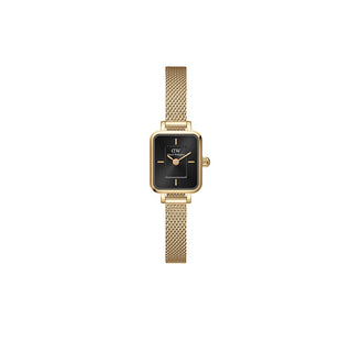 Orologio Quadro mini Evergold oro e nero15x18mm