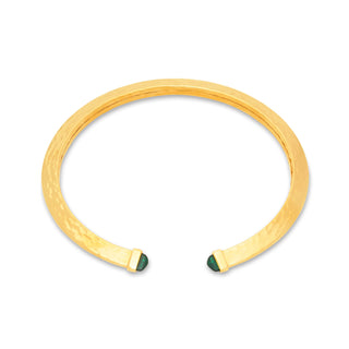 Green Blade Golden Necklace Diam. Cm 12,5