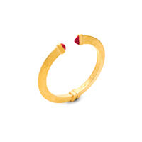 Bangle Red Blade Small Gold