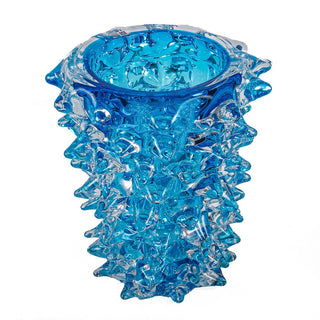 Murano Glass Vaso Rostrato in vetro di Murano Azzurro h.33 cm