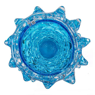 Murano Glass Vaso Rostrato in vetro di Murano Azzurro h.33 cm