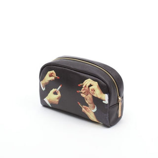 Seletti beauty-case toiletpaper lipsticks black