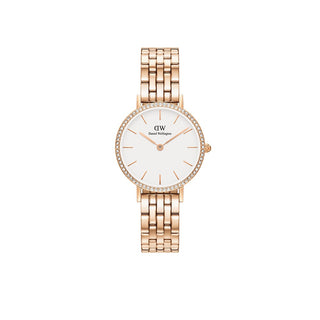 Daniel Wellington Orologio Petite Bezel oro e bianco 28mm