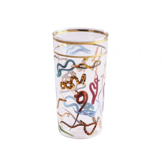 Seletti Bicchiere in vetro Toiletpaper Snakes