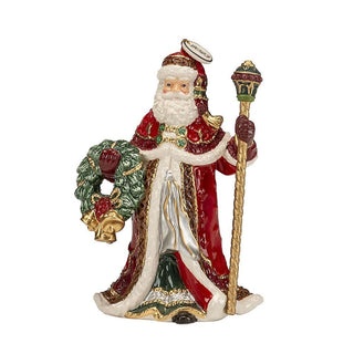 Campanella Babbo Natale con ghirlanda 2023