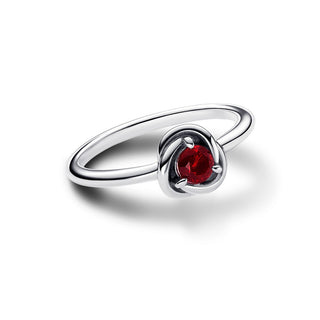 Anello Cerchio Eterno Rosso Scuro