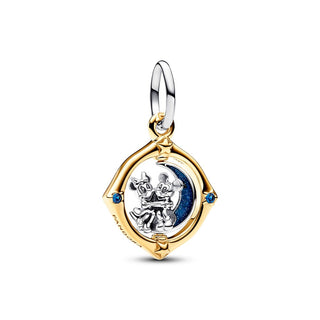 Disney, Charm pendente Mickey Mouse e Minnie sulla Luna