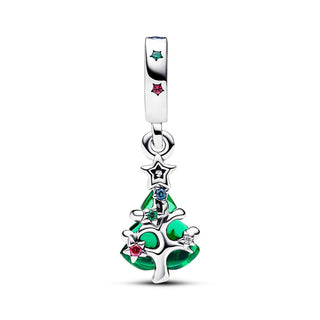 Charm pendente Albero di Natale con Stelle