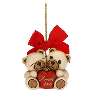 Addobbo natalizio coppia Teddy Xmas Love - Maxi