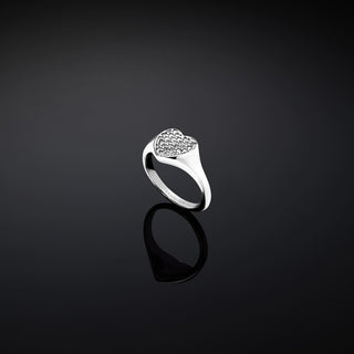 Anello Cuore Silver con zirconia bianca