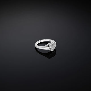 Anello Cuore Silver con zirconia bianca