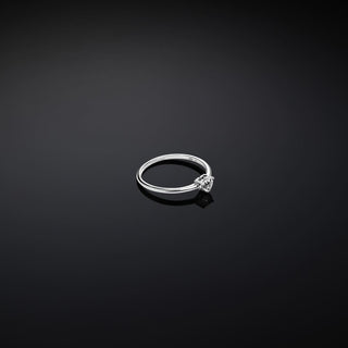 Anello solitario Silver con zirconia bianca