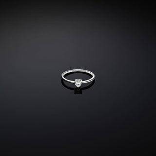 Anello solitario Silver con zirconia bianca