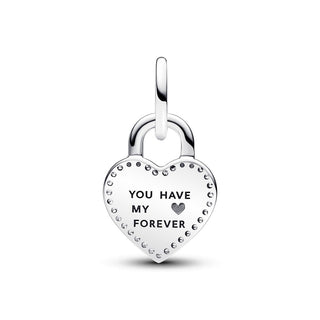 Charm Pendente Lucchetto "True Love"