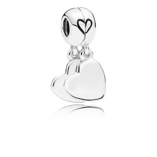 Pandora Charm con ciondolo con cuori divisi mother & son (madre