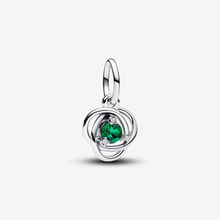 Pandora Charm Pendente Cerchio Eterno Verde Scuro Maggio